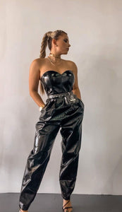 Briella Leather jumpsuit